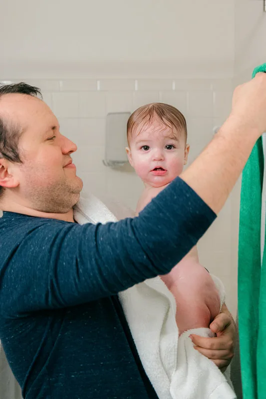 Baby boy with his dad (by Mel Usry)