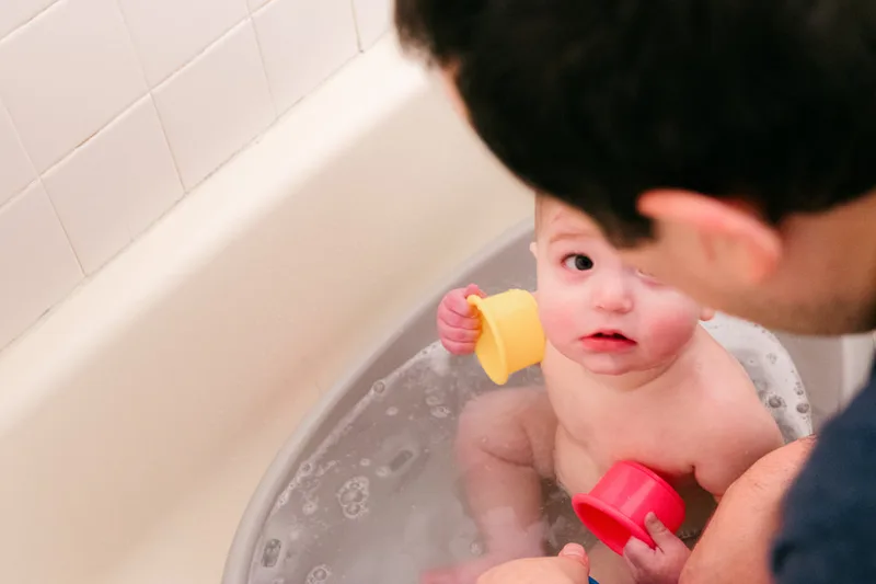 Baby in bath (by Mel Usry)