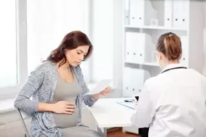 Women checking her blood pressure